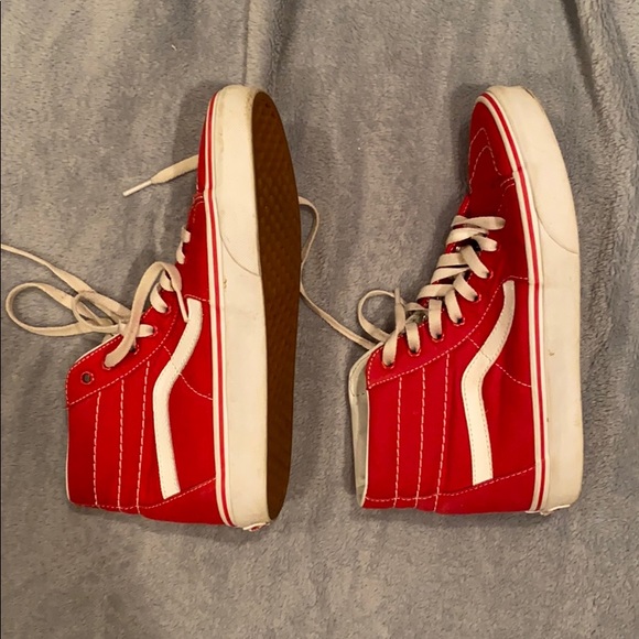Red high top vans (Women’s size 8.0) - Picture 4 of 5